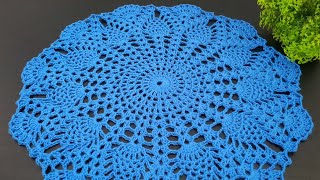 Tutorial doily rajut || motif45 || Crochet doily screenshot 5