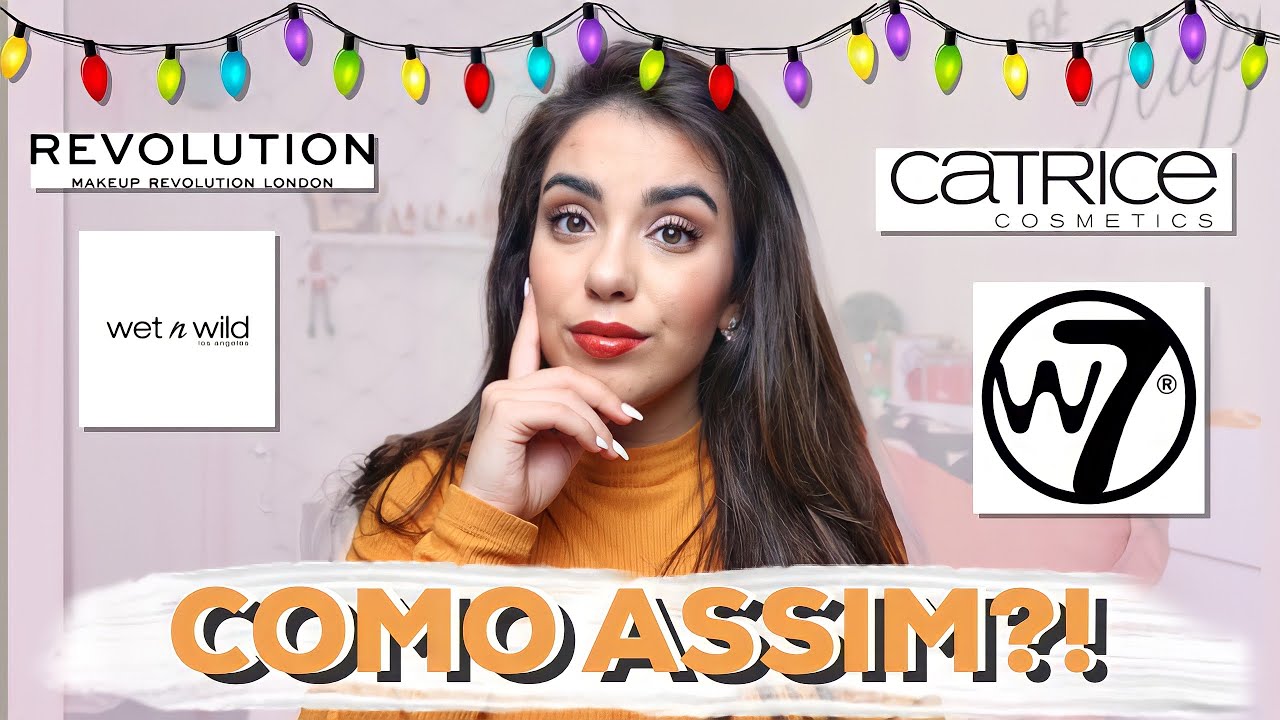 PRIMEIRAS IMPRESSÕES MAQUILHAGEM BARATA | REVIEW CATRICE, MAKEUP REVOLUTION, NYX, W7...