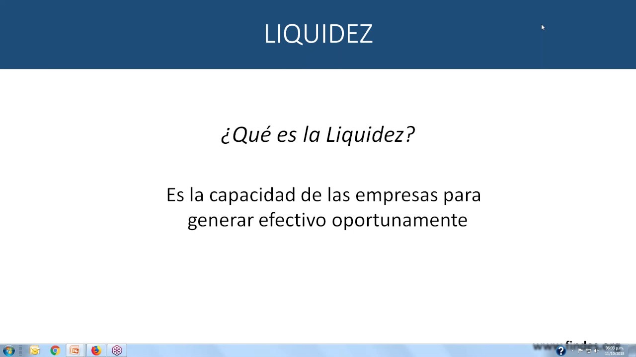que es liquidez Análisis financiero Liquidez vs Rentabilidad
