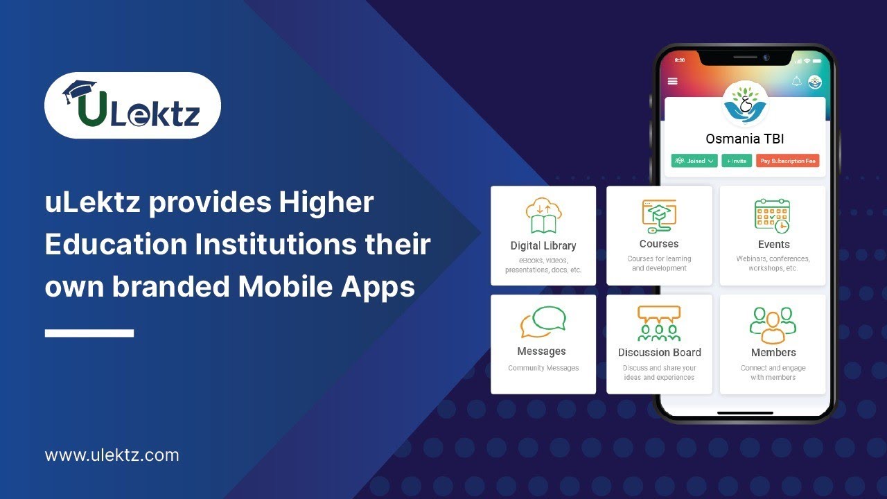 uLektz provides Higher Education Institutions their own branded Mobile ...