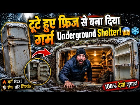 Creating a Hidden Underground Shelter from an Abandoned Fridge