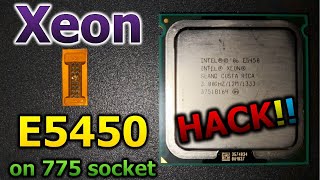 LGA 771 to LGA 775 Mod | P5G41T-M LX3 Motherboard hacking | Xeon E5450 (Q9650) LGA 771 to LGA 775 Mod | P5G41T-M LX3 Motherboard hacking | Xeon E5450 (Q9650)