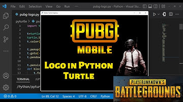 PUBG Logo Drawing Using Python Turtle | Python For Beginners | BGMI | @PUBG ​