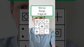 Mensa Norge Fråga 19 - #mensa #iq #iqtest #quiz #norge