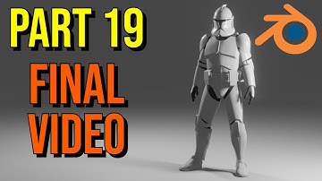 How to Make Clone Trooper Armor in Blender | Part 19 Final Video | Character Rigging