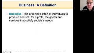 BUS102 Chapter 1 - part 1