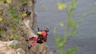 Coast Guard conducts cliff rescue training