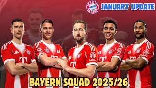 New Bayern Munich Squad 2025/26 🚨 | January 2026 Update | Players & Market Values