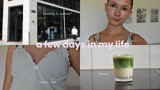 a few days in my life (shopping in Lausanne, Matcha, Outfits, Sephora Haul) 