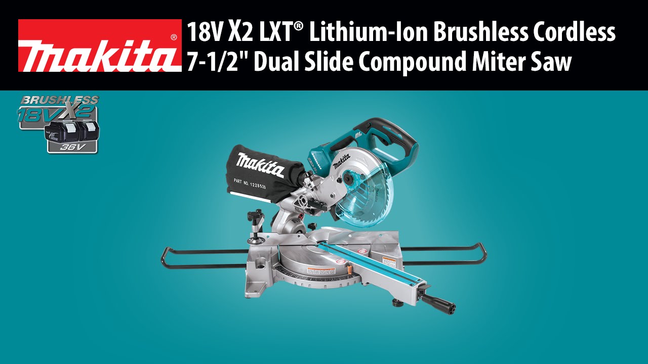 Makita XSL05Z 18-Volt LXT Dual-Bevel Compound Miter Saw w/ Laser - Bare  Tool 