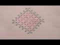 Simple sikkukolam dotkolam Kambi kolam Easyrangolikolam Easydotkolam #dotkolam #nelivukolam #rangoli