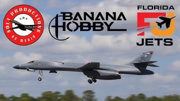 Xfly/Banana Hobby B-1 Lancer Flight during awful crosswind at Florida Jets 2023