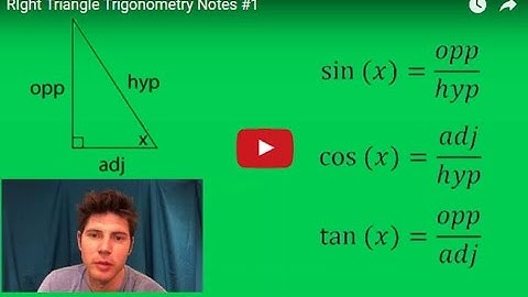 Right Triangle Trigonometry Notes