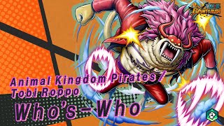 『ONE PIECE BOUNTYRUSH』 Animal Kingdom Pirates / Tobi Roppo Who's-Who