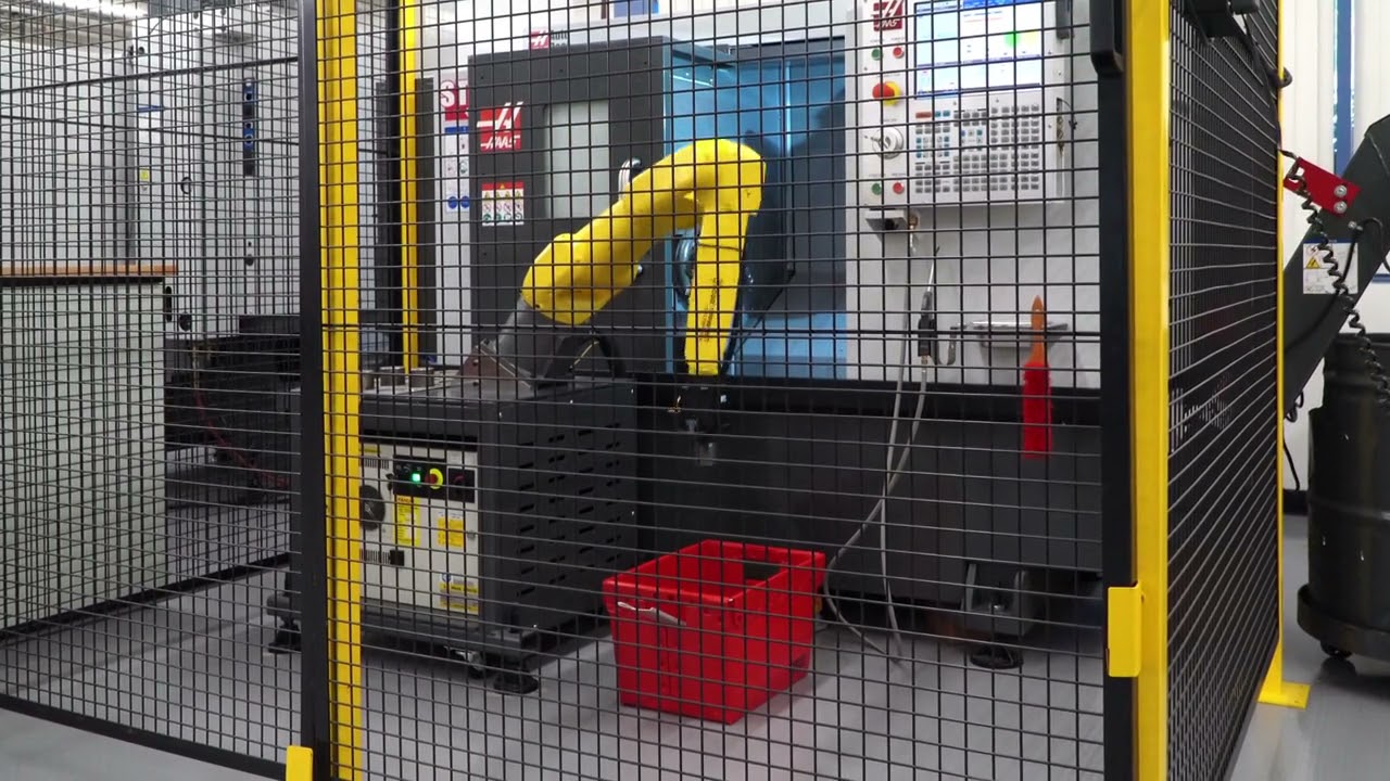 Haas Robot Package 1   5.ª PARTE: PESTAÑA DE DESCARGA DE PIEZAS