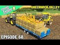 HUGE 6 BALE GRAB! Farming Simulator 19 Timelapse - Greenwich Valley FS19 Ep 68