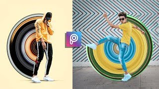 Circle Pixel Stretch Effect In PicsArt || PicsArt Editing screenshot 1