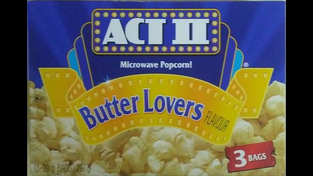 Act 2 Butter Lovers Microwave Popcorn 2017 - YouTube