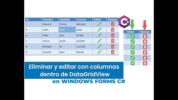 Editar y eliminar dentro de DataGridView C# | Entity Framework | Windows Forms
