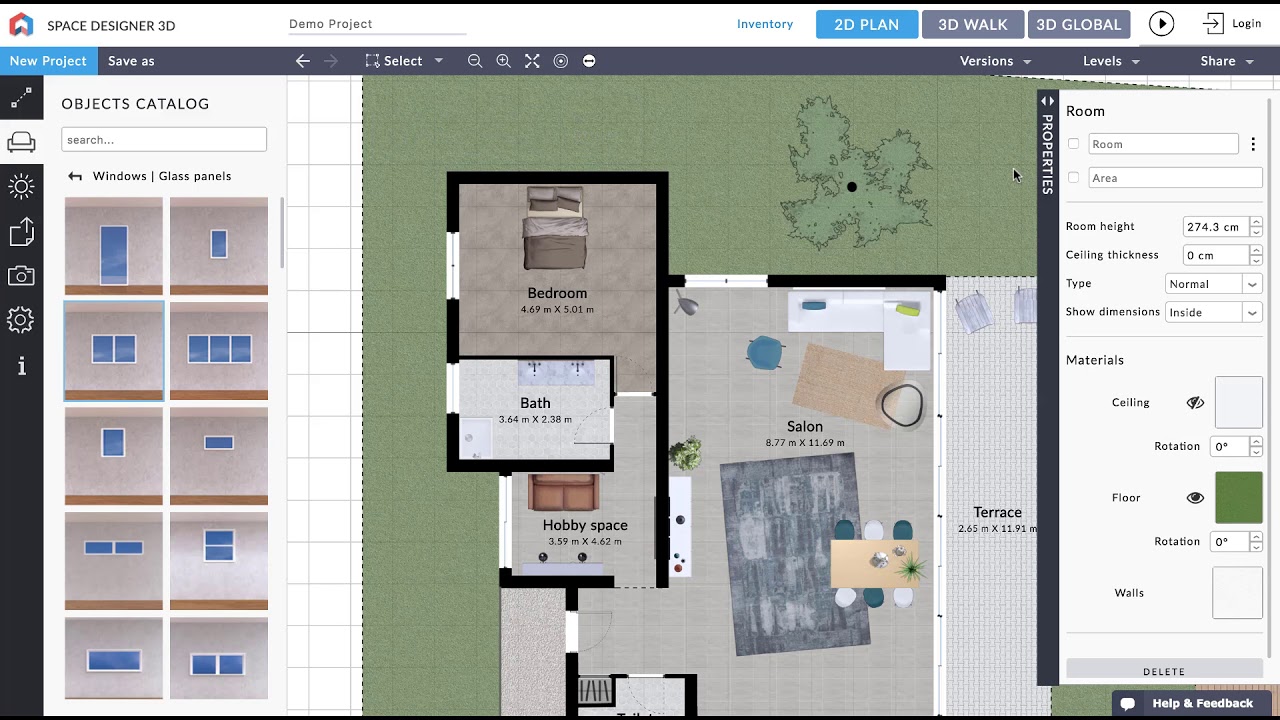 Software de Projeto da Casa - Space Designer 3D