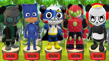 Tag with Ryan - Super Combo vs PJ Mask Catboy vs Super Spy Combo vs Combo Panda - Run Gameplay