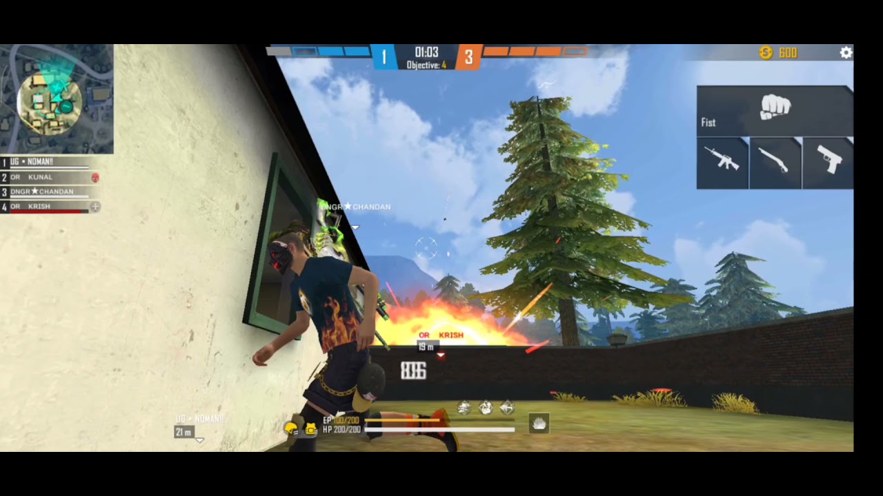 free fire quadra kill || MULTI SENSE GAMER || DNGR CHANDAN