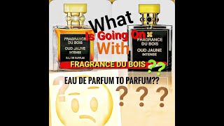 Have Fragrance Du Bois reformulated their fragrances?!