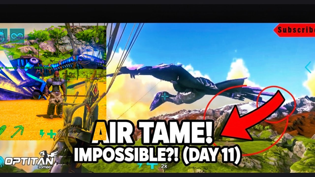 Quetzal Taming Gone Wrong! 😱 Hawa Mein Kaise Pakda? Day 11 ARK