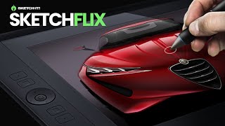 SketchFLIX - 014 | Rendering an ALFA ROMEO