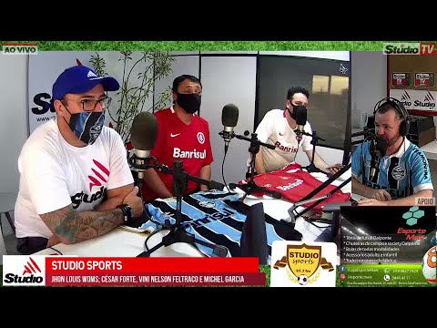 Studio Sports desta segunda (14/12) no ar, falando muito de dupla Gre-Nal!