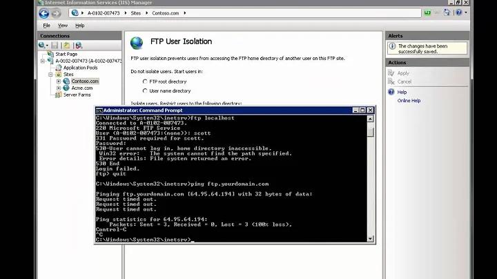 IIS FTP Troubleshooting-Week 48