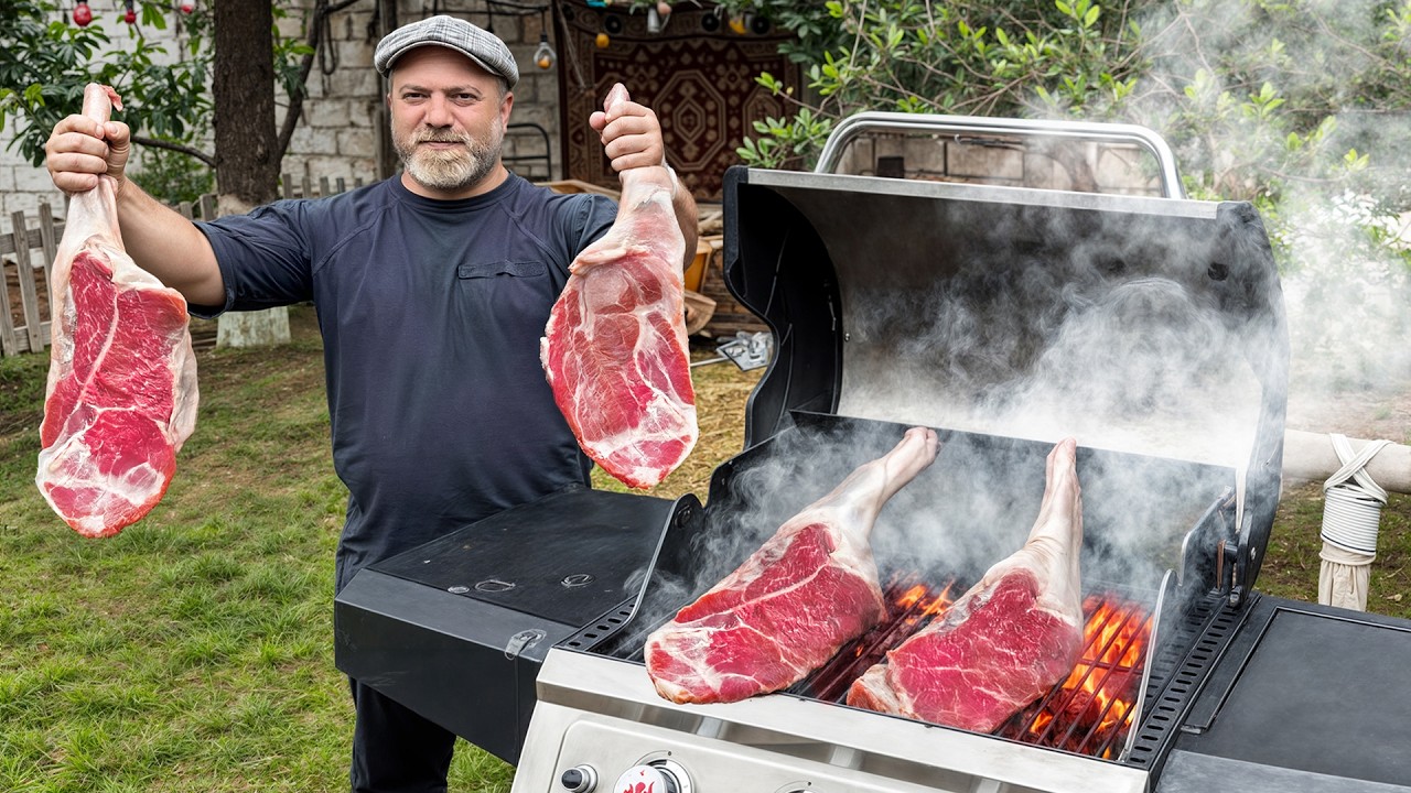 Roasting Lamb Legs on A Grill – Juicy, Crispy, and Wildly Good! 🍖🔥