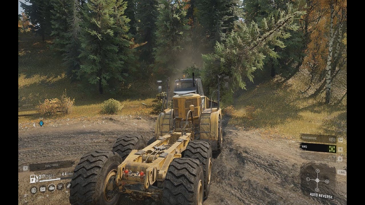 Snowrunner Tree cutting mod YouTube