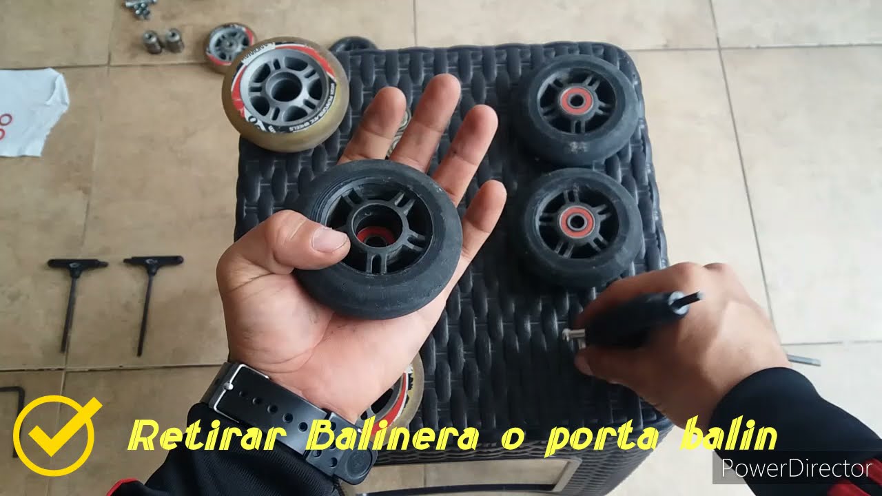 Limpiar rodamientos patines