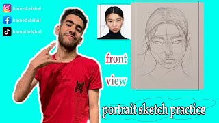 How to draw a portrait using Loomis method _front view ... | Doovi