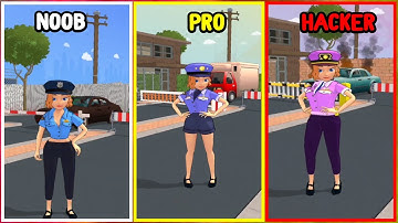 COPS NOOB vs PRO vs HACKER Gameplay| Car Cops Traffic Police  #android