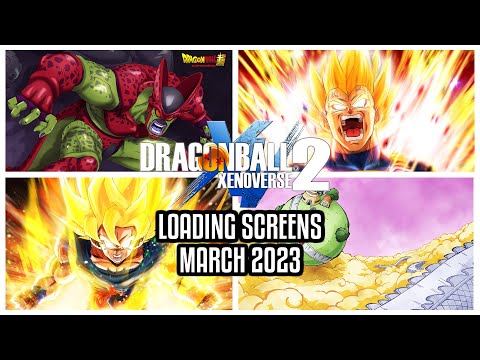 NEW Dragon Ball Xenoverse 2 FREE UPDATE LOADING SCREENS MARCH 2023! (Cell Max, Super Hero)