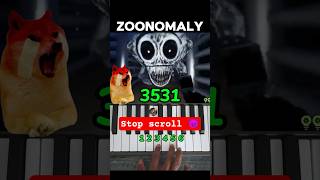 Zoonomaly Trailer Easy Piano Tutorial (Part 2) #shorts #pianotutorial