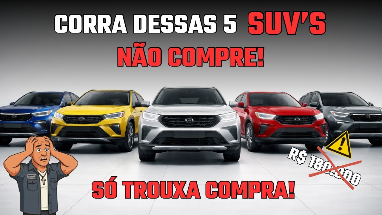 5 SUVs CARAS em 2026 que NÃO VALEM a Compra (Dinheiro Jogado Fora!)