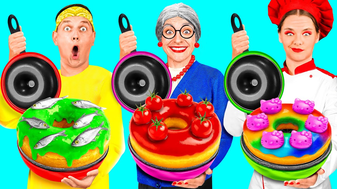 Кулинарный Челлендж: Я против Бабушки | Забавная Кухонная Битва от Crazy DO