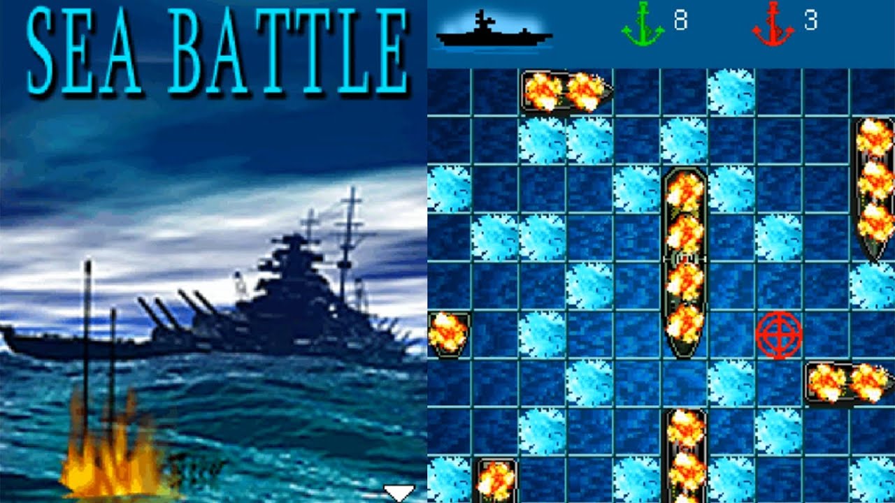 Sea Battle ВСТРОЕННАЯ JAVA ИГРА с телефонов Siemens (Softex 2005 год)
