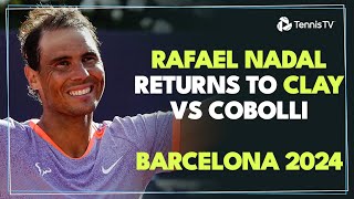 Rafa Nadal Returns To Action vs Flavio Cobolli | Barcelona 2024 Highlights screenshot 5