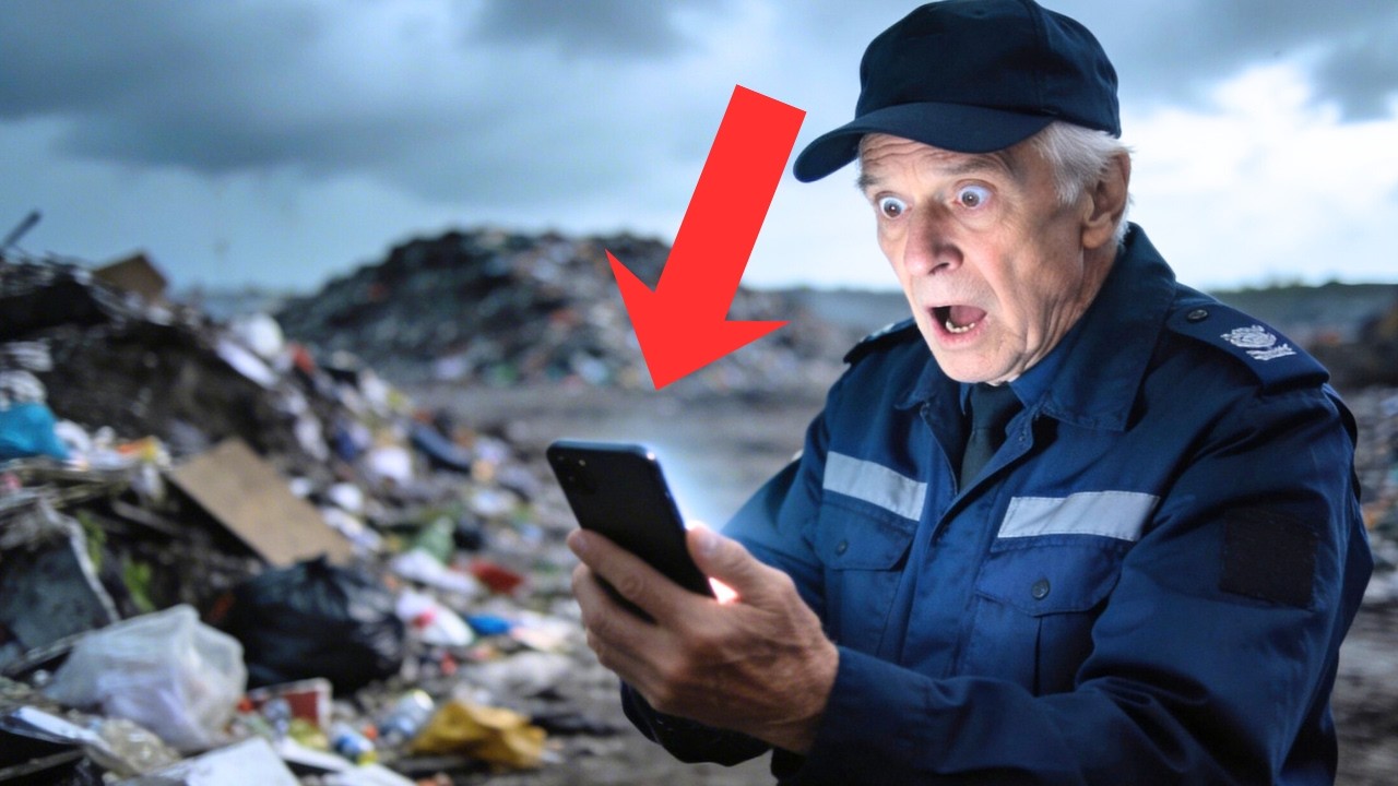 STRÓŻ ZNALAZŁ SMARTFON NA WYSYPISKU, A GDY GO WŁĄCZYŁ — ZBLEDŁ