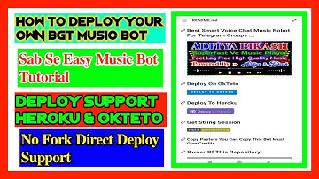 Kaise Khud Ka Bgt Music Bot Deploy Kare || How To Deploy Your Own Music in 2 Minutes || Own Bgt Bot