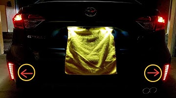2020+ Corolla rear bumper LED reflector light installation guide