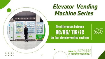the differences between 9C, 9G, 11G, 7C the four elevator vending machines