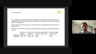 Towards Optimal Long Multiplication in GPU, by Dmytro Tymokhanov