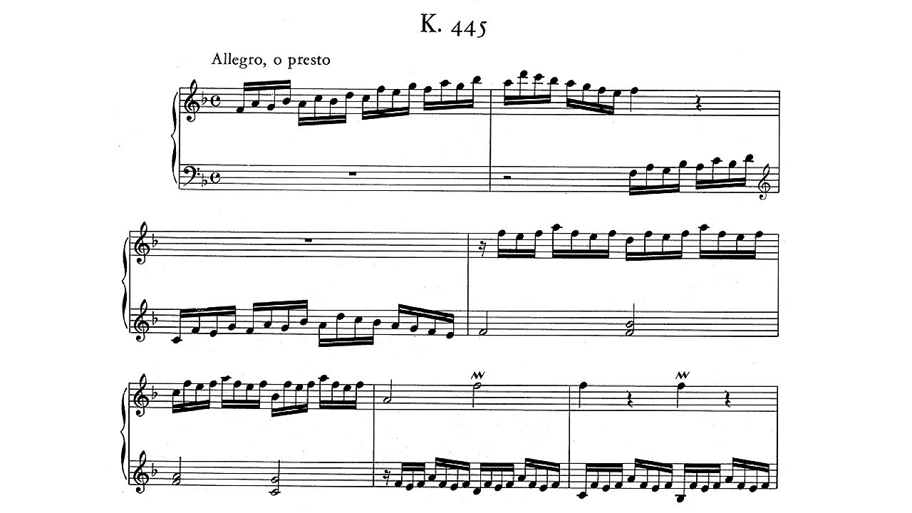 Scarlatti: Keyboard Sonata in F major K 445 - Fernando Valenti