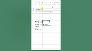 Convert Milligram into Centigram Microsoft Excel #msexcel #centigram #excel #shorts