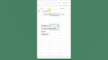 Convert Milligram into Centigram Microsoft Excel #msexcel #centigram #excel #shorts